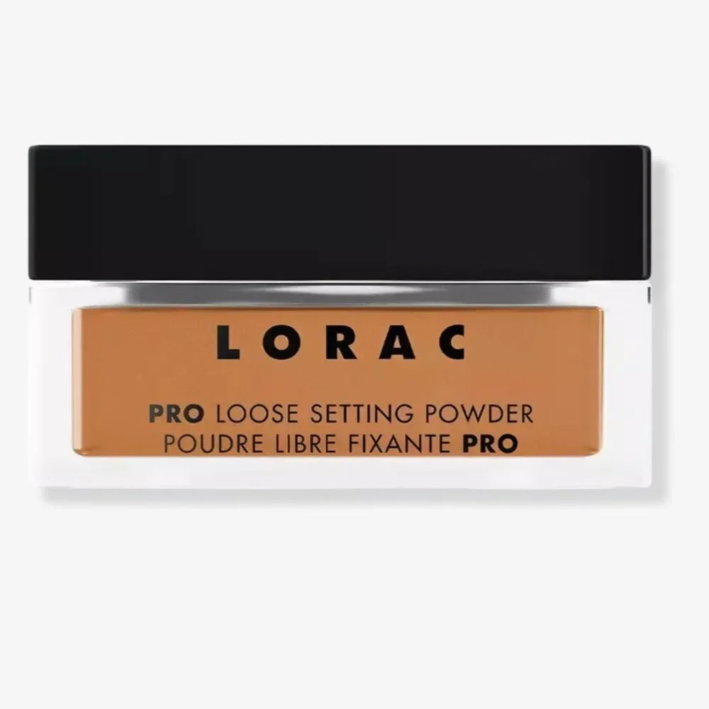 LORAC Pro Loose Setting Powder in Cinnamon light diffusing, ultra blurring